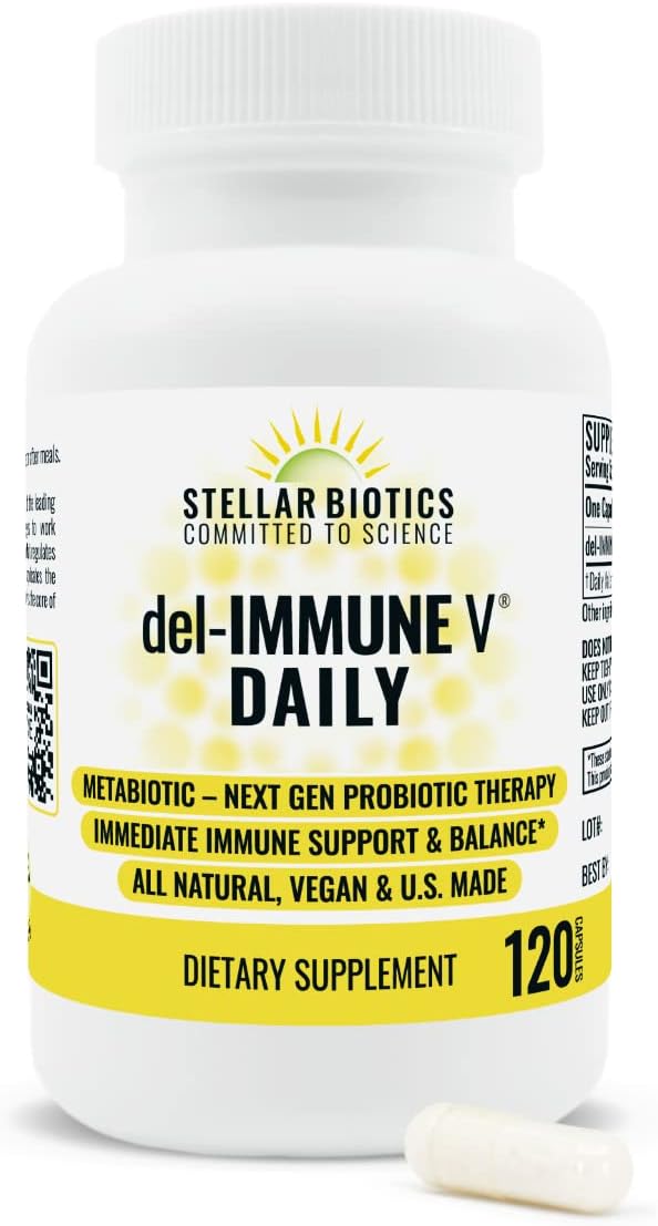 Daily: Suporte Imunológico Natural por Stellar Biotics – Reforço Imunológico Diário - Del-Immune V