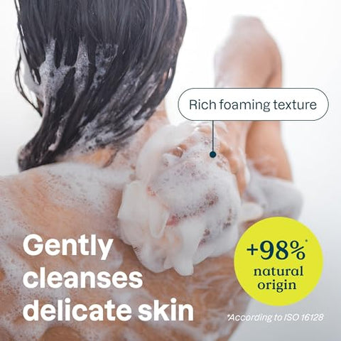 Body Wash para Pele Sensível com Aveia, Verificado pelo EWG, Testado Dermatologicamente, Vegano, Extra Suave, Sem Perfume, 473 ml - ATTITUDE
