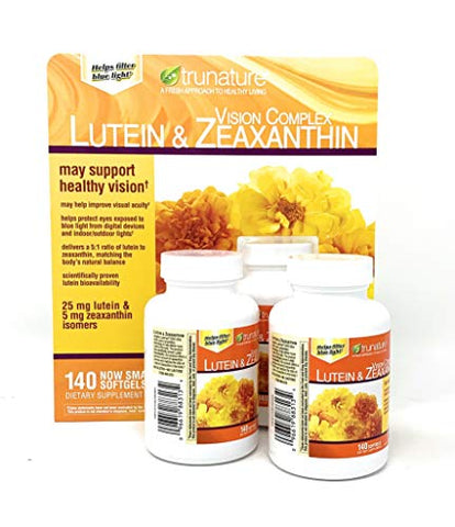 TruNature - Trunature Complexo de Visão Luteína e Zeaxantina MegaSize 3Pack (140 Unidades Cada)