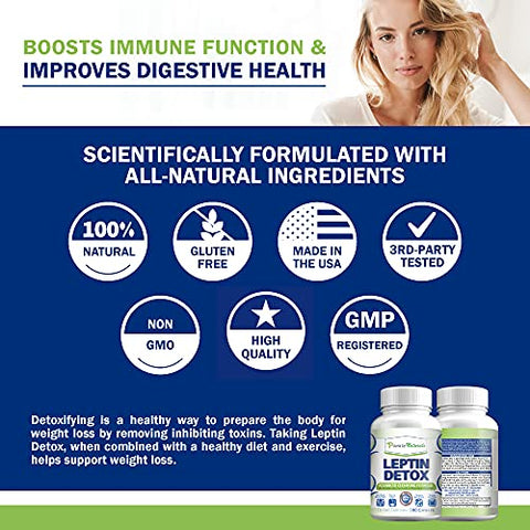 Leptin Detox Cleanse – Limpeza Natural do Intestino para Redução de Peso - Power By Naturals