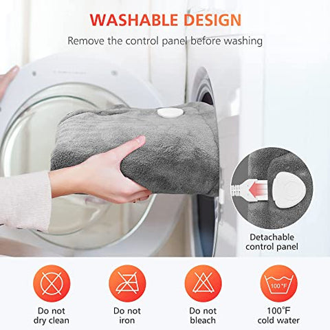 COMFIER - Aquecedor Elétrico Comfier para as Costas, Flanela Macia, 3 Níveis de Calor, Envoltório Aquecido para Pescoço e Ombros, Elegível para FSA HSA