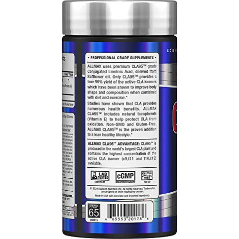 CLA95 – 1.000 mg, 150 Softgels | Ômega 6 para perda de peso e definição muscular - ALLMAX Nutrition