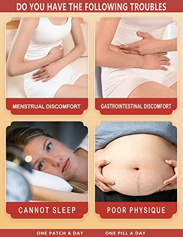 Juztec - Remédio Antigo Eficaz para Barriga Saudável – Adesivo de Artemísia para Umbigo, Patch de Losna para Umbigo, Pelotas de Ervas para Cintura de Mulheres e Homens