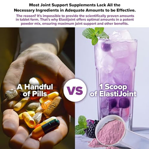 Nutrition Elastijoint, Uva – Suplemento em Pó para Suporte Articular com Glucosamina para Homens - Labrada