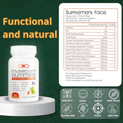 iQBe - Gomas de Cogumelo: Deliciosas e Nutritivas – 100g