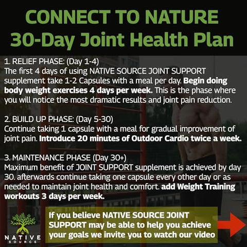 Native Source - Suplemento Suporte Articular Cúrcuma – Tamarindo – Boswellia – Extrato de Feno-Grego 4 Dias Resultados Rápidos – Fabricado nos EUA (60 Cápsulas (Pacote com 2))