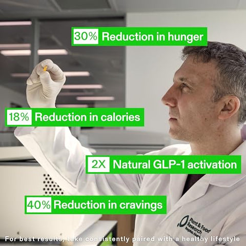 Calocurb - Suplemento Controlador de Calorias, Ativador Natural GLP-1 6X, 90 Cápsulas (1 Mês de Fornecimento Médio), Suplemento Alimentar à Base de Plantas, Fórmula Patenteada, Gerencia o Apetite, Fome