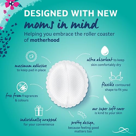 Breast Pads – 120 Unidades Individuais, Ultrafinas e Absorventes - Lil-Lets
