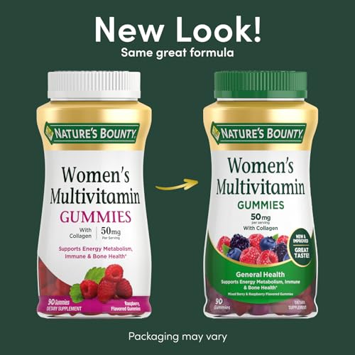Nature's Bounty - Nature’s Bounty Multivitamínico Feminino, Suplemento de Vitaminas para Adultos, Sabor Frutado, 90 Gomas