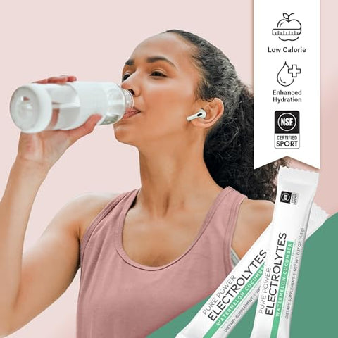 Pure Power Electrolytes – Sabor Melancia Pepino, 145,6g, 30 Porções, 5 Calorias e 0g Açúcar por Porção - Dr. Mercola