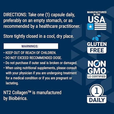 NT2 Collagen™: Suplemento para Conforto Articular e Saúde das Articulações | Marca Life Extension - Life Extension