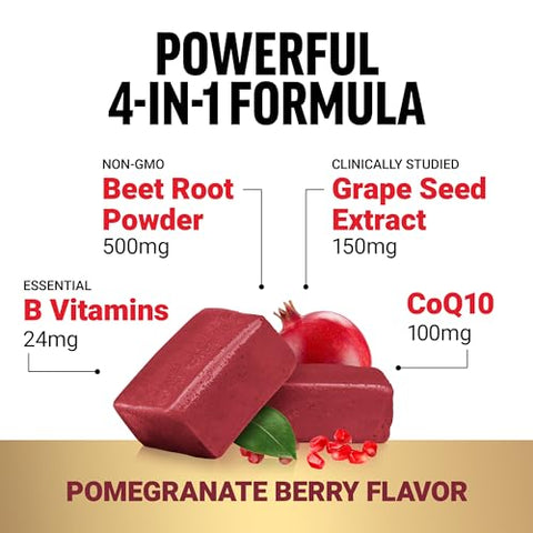 Force Factor - FORCE FACTOR Total Beets – Suporte definitivo para a saúde do coração e pressão arterial com CoQ10, Pó de Beterraba, Extrato de Semente de Uva – Suplemento para circulação sanguínea