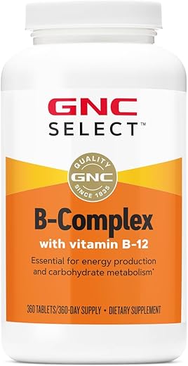 Select B-Complex | Vitamina B-12 | 360 Comprimidos | Marca GNC - GNC