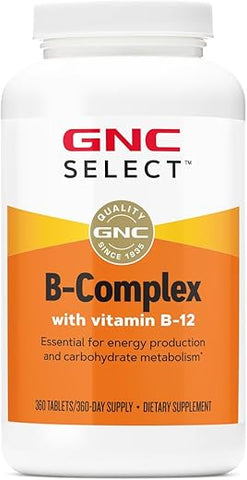 Select B-Complex | Vitamina B-12 | 360 Comprimidos | Marca GNC - GNC