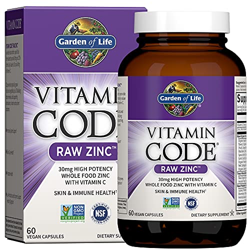 Organics – Multivitamínico Masculino Diário de Alimentos Integrais em Tabletes – 60 Unidades + Suplemento de Zinco de Alta Potência – 30mg - Garden of Life