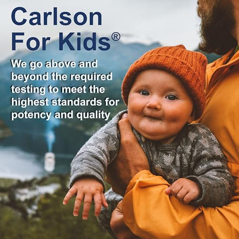 Super Daily D3 para Bebês, Gotas de Vitamina D para Bebês, 400 UI (10 mcg) por Gotas, Suprimento de 1 Ano, Vegetariano, Vitamina D Líquida para Bebês e Crianças Pequenas, Sem Sabor, 365 Gotas - Carlson