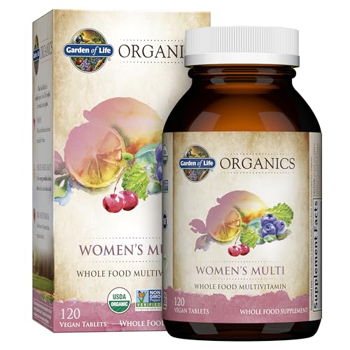 Multivitamínico Orgânico para Mulheres com Probióticos para Saúde Digestiva, Vaginal e Imunológica, 50 Bilhões UFC 16 Cepas, 120 Comprimidos 30 Cápsulas - Garden of Life