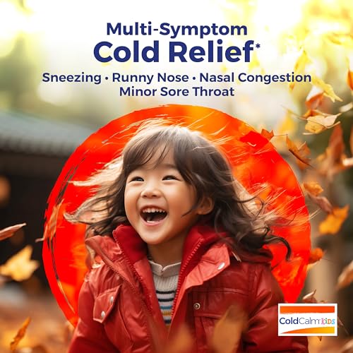 ColdCalm Kids Pellets – Alívio dos Sintomas Comuns de Resfriado como Espirros, Coriza, Dor de Garganta e Congestão Nasal – 2 Unidades (160 Pellets) - Boiron