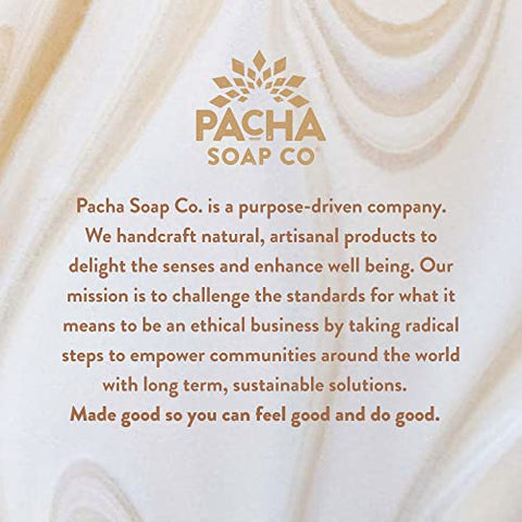 Pacha Soap Co - Sabonete em Barra Pacha Soap Dirty Hippie, 4 Oz (Pack com 5)  Pacha Soap