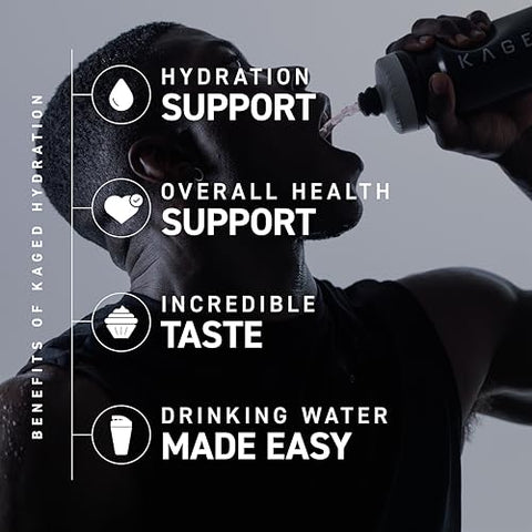 Pó Hidratante de Eletrólitos Kaged | Hydracharge Laranja Manga | Bebida Esportiva para Homens e Mulheres | Pré, Pós e Durante o Treino | 60 Porções
