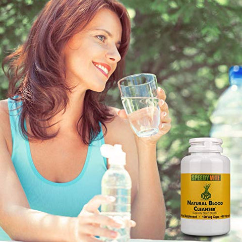 Cápsulas de Limpeza Natural do Sangue Suplemento Orgânico SpeedyVite® (120 Cápsulas de Pó Vegetal)
