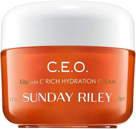 Sunday Riley C.E.O. Creme Hidratante Facial com Vitamina C – Hidratação Rica em Vitamina C para o Rosto (50g)