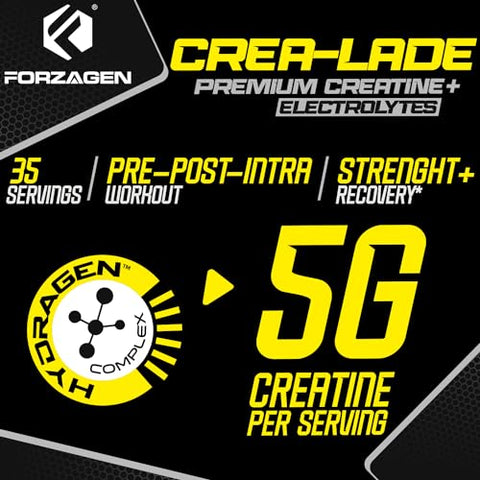 CREA-Lade 35 Porções, Creatina Monohidratada Premium com Eletrólitos Sabor Limonada Paradisíaca – Forzagen CREA-Lade 35 Porções, Creatina Monohidratada Premium com Eletrólitos Sabor Limonada Paradisíaca - Forzagen