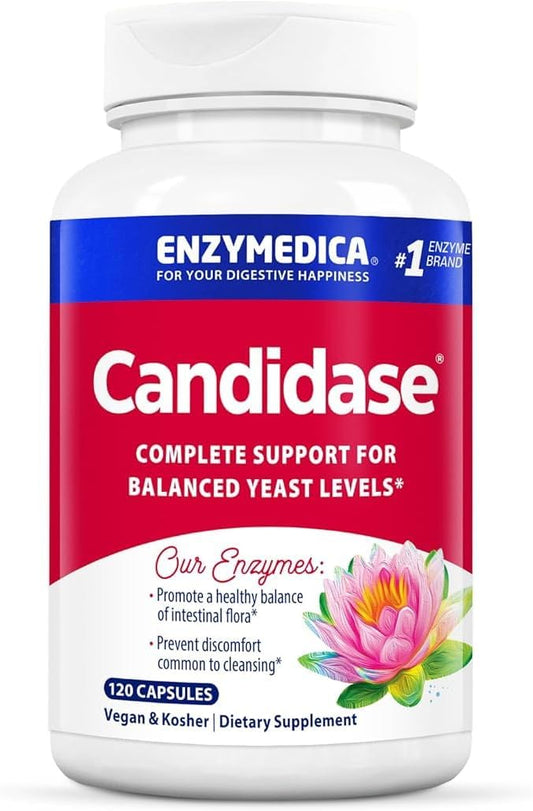 Candidase – Enzimas Digestivas para Suporte de Limpeza Suave, Saúde Intestinal - Enzymedica