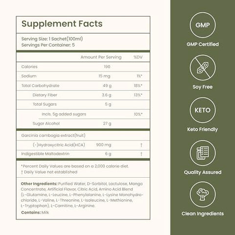 FreedomCafe 5 Day Detox Cleanse Sabor Manga – 5 Pacotes (500g) – Suporte para Digestão Saudável e Movimentos Intestinais Regulares, Detox para Gerenciamento de Peso - JAYU