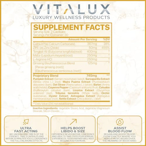 EPN Supplements - VITALUX || Suporte Premium #1 para Ereção – Doseada