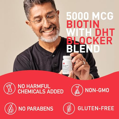 iRestore - iRESTORE Suplemento Capilar 3 em 1 com Biotina, Bloqueador de DHT, Saw Palmetto e Outros Extratos (60 cápsulas) – Kit com 3