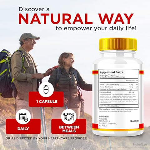 NutraRize - SweetRestore Glycogen Support – Cápsulas Oficiais para Suporte de Glicogênio, Fórmula de Suporte Articular SweetRestore, Avaliações do Limpador de Vasos Sanguíneos (60…)