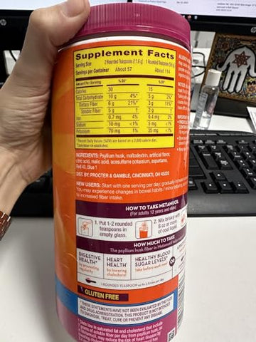Berry Burst 114 DS – 680g – Fibra Solúvel para Saúde Digestiva - Metamucil