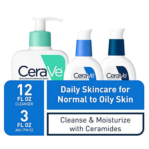 Cuidados Diários da Pele (Kit Espuma) – Hidratação e Limpeza Profunda | 200ml - CeraVe