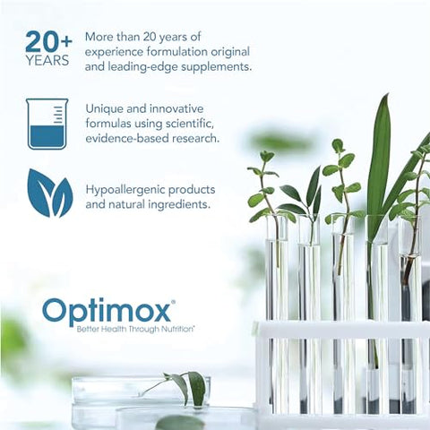 Optimox - Optivite PMT – Suporte para TPM em Mulheres, Equilíbrio Hormonal, Multivitamínicos Femininos, Alívio da TPM, Suplemento de Magnésio – 180 Comprimidos