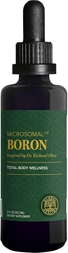 Global Healing Center - Global Healing – Suplemento de Boro para Homens e Mulheres – Mais Bioacessível que Lipossomal para Saúde Óssea, Metabolismo e Absorção Aprimorada de Magnésio, 5 mg (60 ml)