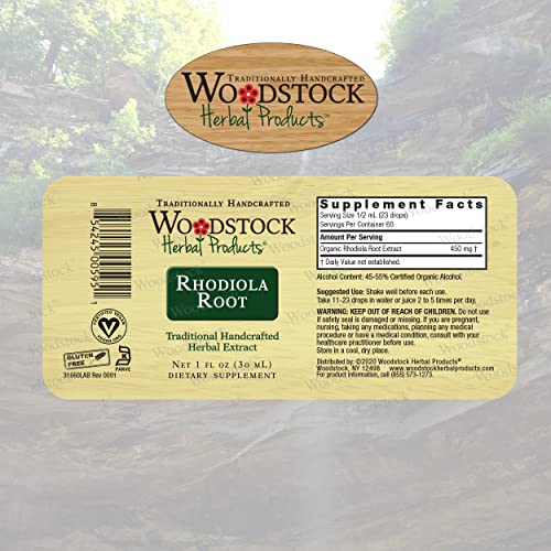 Raiz de Rhodiola, 30 ml – Energia Natural - WOODSTOCK HERBAL PRODUCTS
