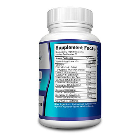 Elevate Recovery Supplements - Limpeza de Ácido Úrico – Fórmula Herbal com 14 Ingredientes Ativos, incluindo Cereja Tart, 100g