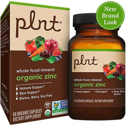 plnt - Zinco Orgânico, Fórmula Mineral de Alimentos Integrais para o Sistema Imunológico – 100g