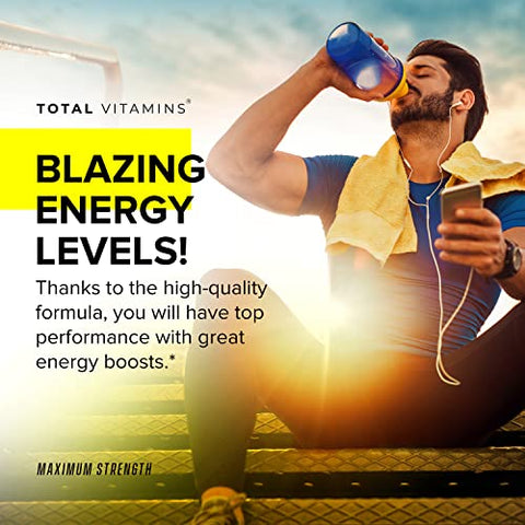 TOTAL VITAMINS - Alpha Pills – Booster de Testosterona para Homens – Suplemento Masculino para Aumento de Libido, Energia e Crescimento Muscular Max – 60 cápsulas de Test Boost – Marca Alpha