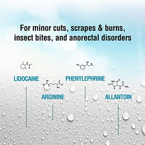 Spray Anestésico Numbing Numb520 com Lidocaína 5%% e Fenilefrina – Alívio da Dor, com Arginina e Alantoína – Seguro para Crianças – 30g - Ebanel