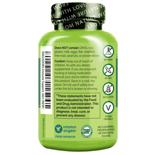 Suporte Imunológico com Vitamina C, Sabugueiro, Zinco, Equinácea – Reforço Natural da Imunidade c/ Antioxidante, Herbal - NATURELO