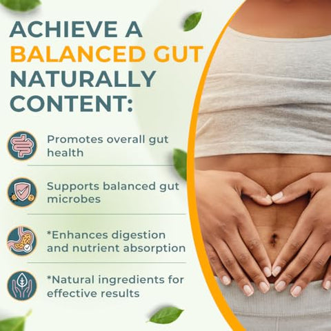 VITAL NUTRITIVE - Fórmula 4 em 1 Vital Gut Health com Vinagre de Maçã e Prebióticos – Saúde Intestinal Essencial