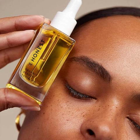 Óleo Facial Orgânico Honest Beauty para Todos os Tipos de Pele | Nutre e Repõe | Óleo de Abacate, Óleo de Damasco, Óleo de Jojoba | Perfumado Naturalmente, Verificado pelo EWG, Vegano e Cruelty Free | 100ml