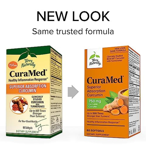 CuraMed 750mg – Suplemento Antioxidante para o Cérebro - Terry Naturally