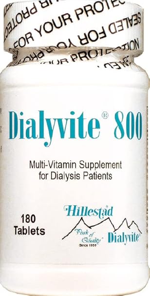 800 – Suplemento Multivitamínico para Pacientes em Diálise, 180 Comprimidos - Dialyvite