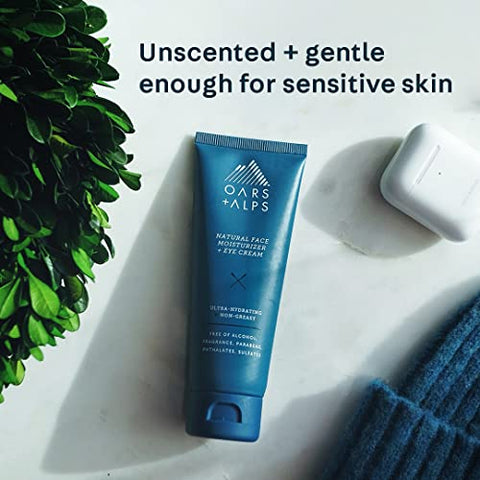 Oars + Alps - Oars Alps: Hidratante Facial e Creme para os Olhos, Nutre a Pele com Manteiga de Karité e Óleo de Jojoba, Anti-Envelhecimento, Vegano e Livre de Glúten
