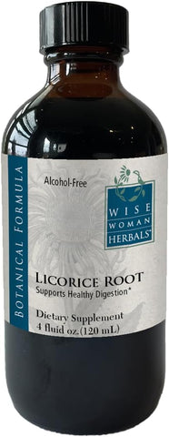Extrato Sólido de Raiz de Alcaçuz – 120 ml – Extrato Líquido 4:1 Extra Forte – Livre de Álcool – Suporta a Digestão Saudável - Wise Woman Herbals