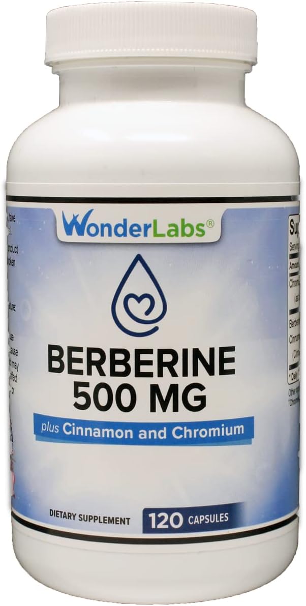 Wonder Laboratories - Berberine HCL 500mg Canela – Potencialize sua saúde com o Berberine HCL 500mg