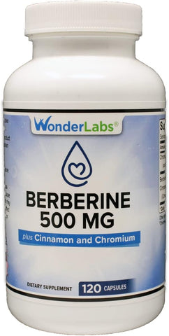 Wonder Laboratories - Berberine HCL 500mg Canela – Potencialize sua saúde com o Berberine HCL 500mg
